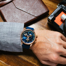 Load image into Gallery viewer, *Xeric Vendetta II Automatic Wandering Hour Rose Gold Indigo