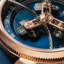 Load image into Gallery viewer, *Xeric Vendetta II Automatic Wandering Hour Rose Gold Indigo
